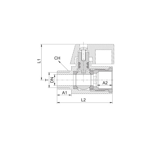 Disegno Tecnico 9120FBrass miniball valve M/F, BSPP thread