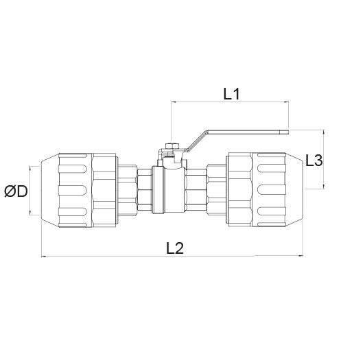 Disegno Tecnico 9210PROBall Valves with fittings