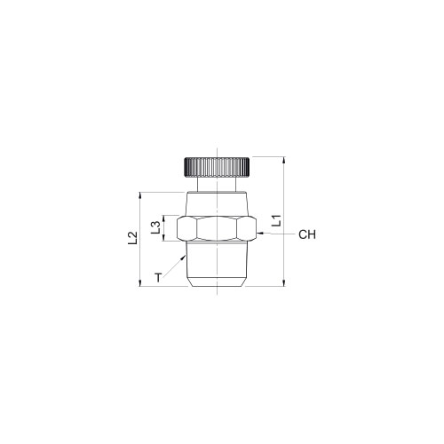 Disegno Tecnico 9611BBrass ball drain valve, BSPT thread