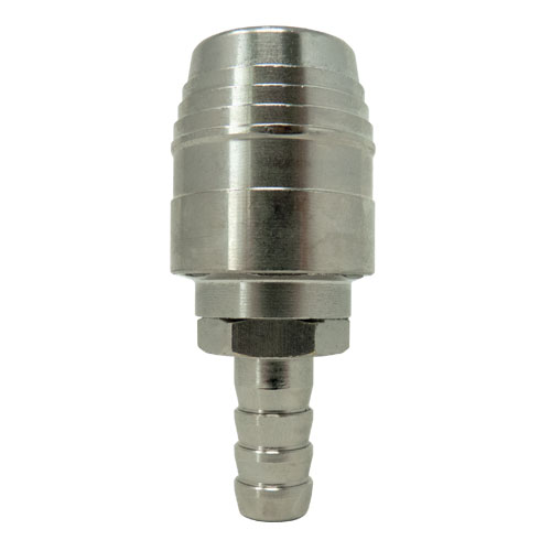 SAFETY quick coupler with barb connector