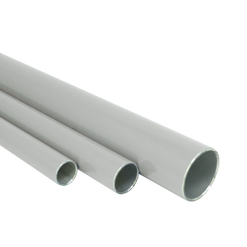 Aluminum pipe 6 meters grey