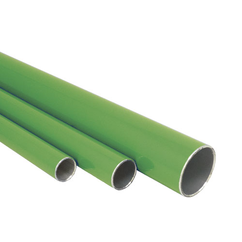 Aluminum pipe 6 meters green