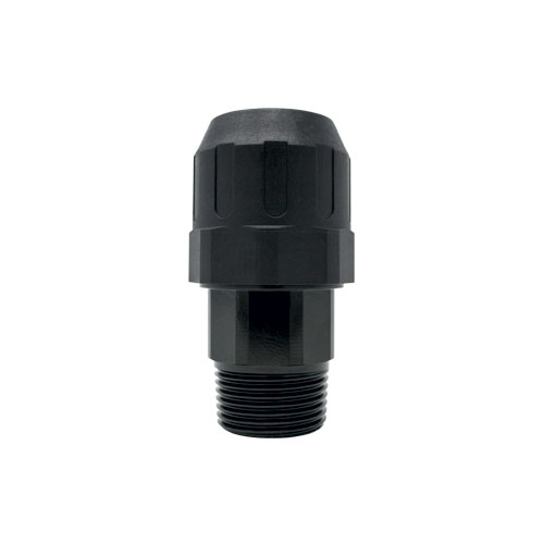 Male BSPT thread connector - aluminum body