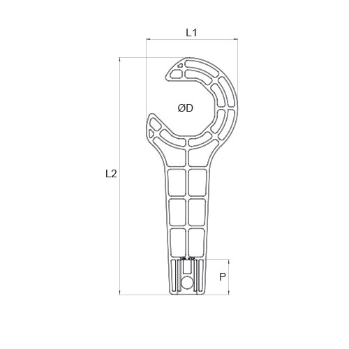 Disegno Tecnico FPCHWrench for tightening fittings