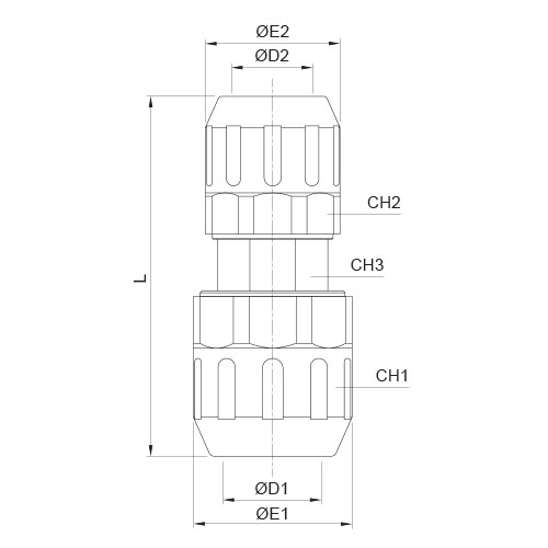 Disegno Tecnico FPGReduced union connector