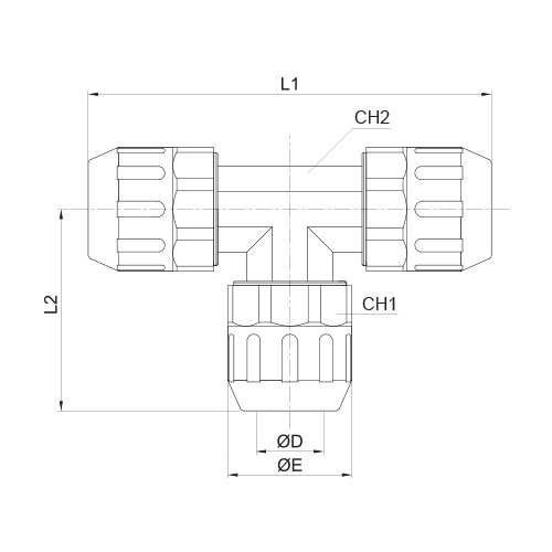 Disegno Tecnico FPUTUnion tee